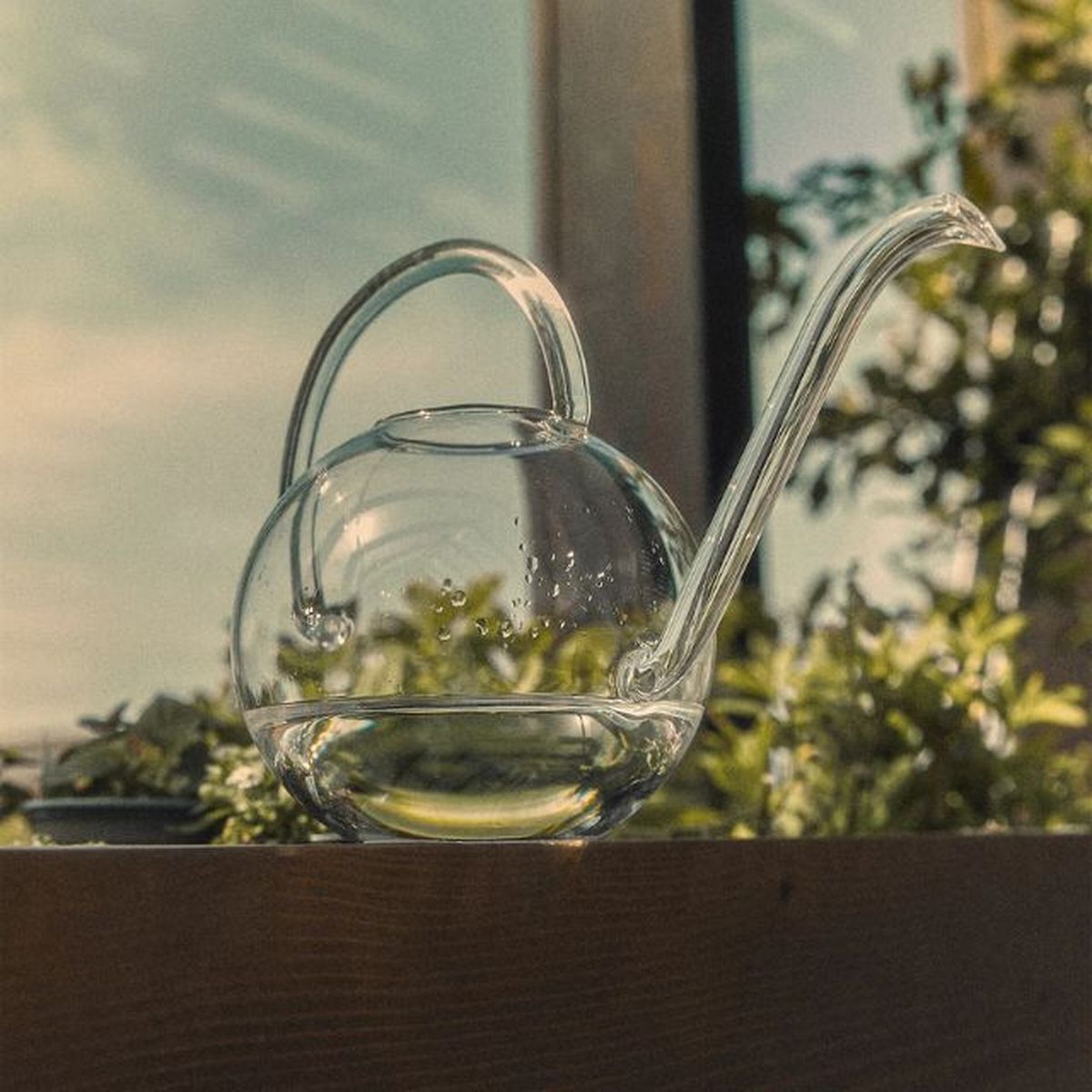 regadera de vidrio de zara home