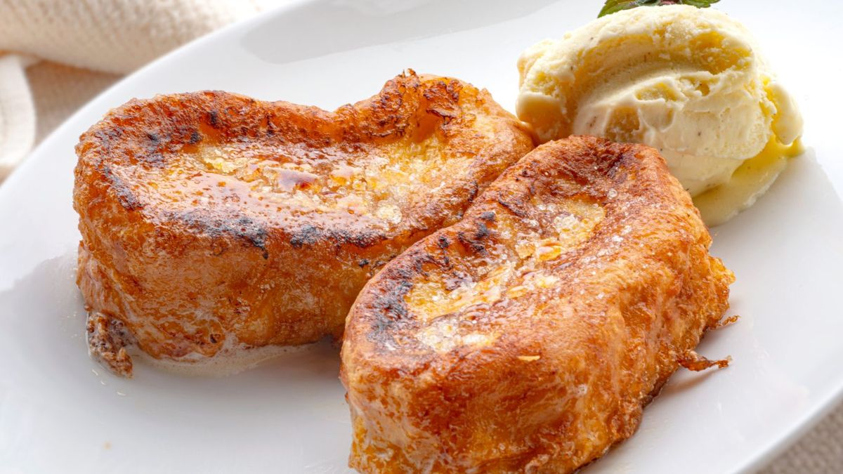 Torrijas borrachas con helado, receta de Karlos Arguiñano