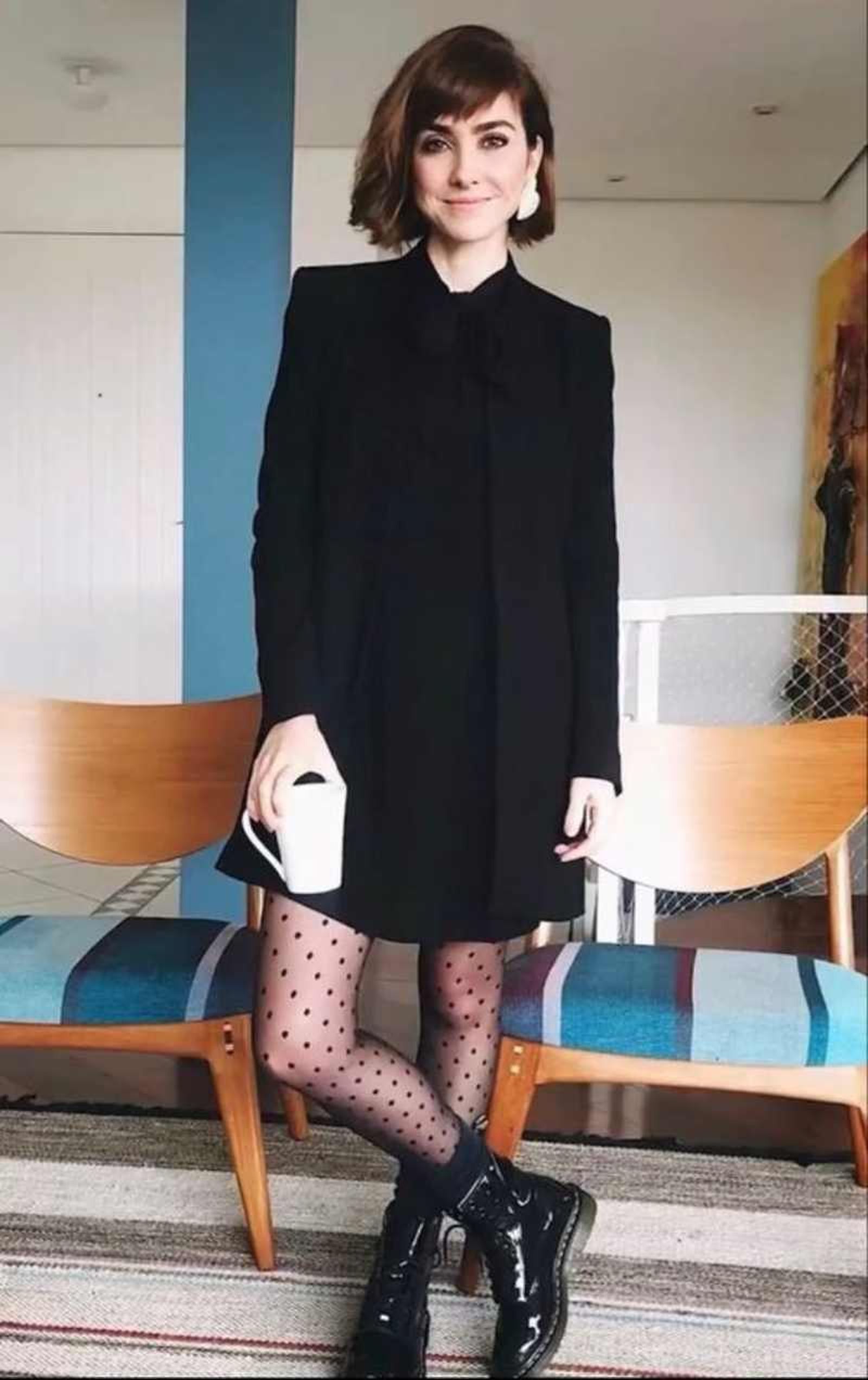 Botas militares con vestido corto Botas militares con vestido corto