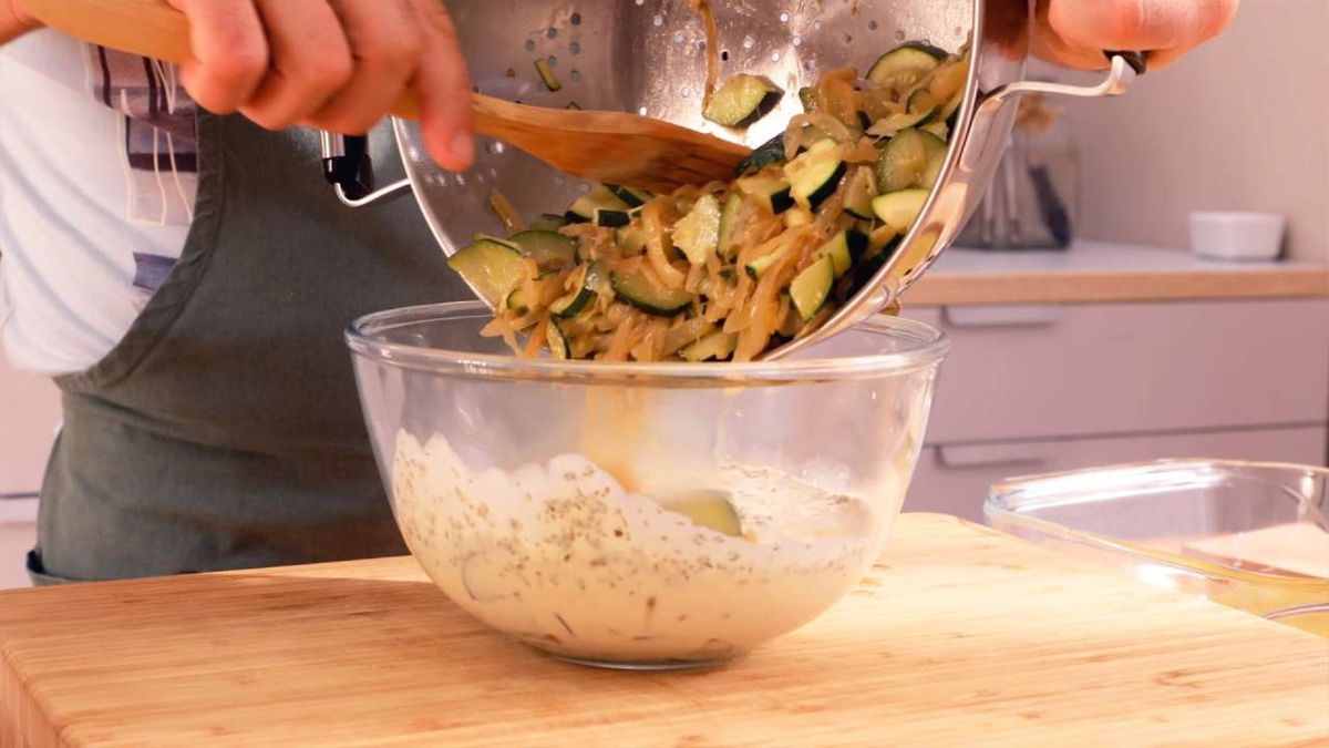 Pastel de calabacín al horno   Paso 4