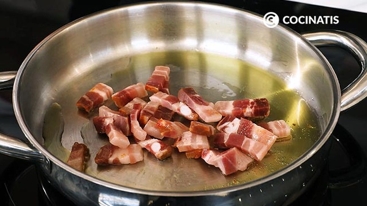 Receta de habas a la catalana  paso 1