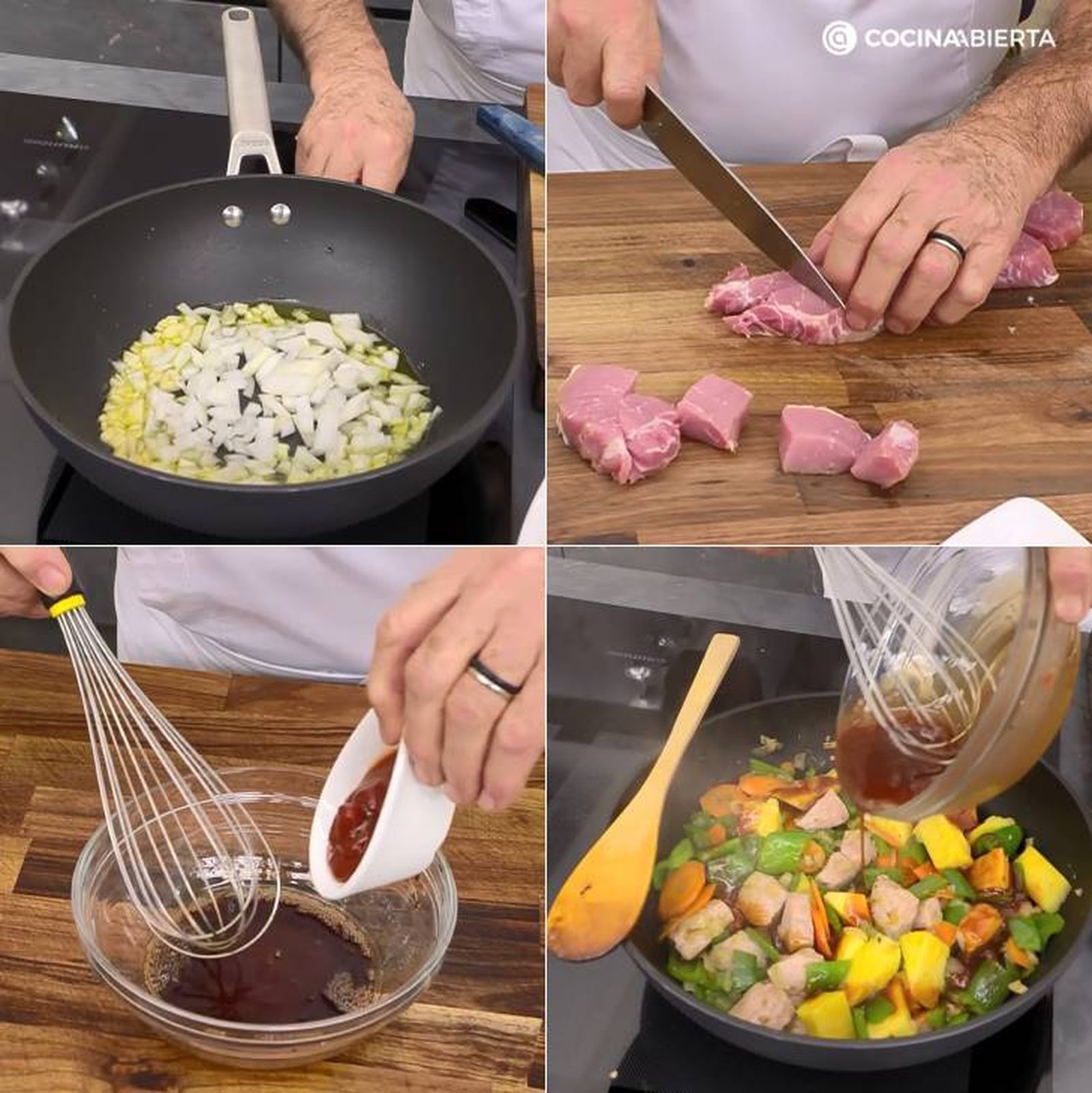 cerdo agridulce pasos cerdo agridulce pasos