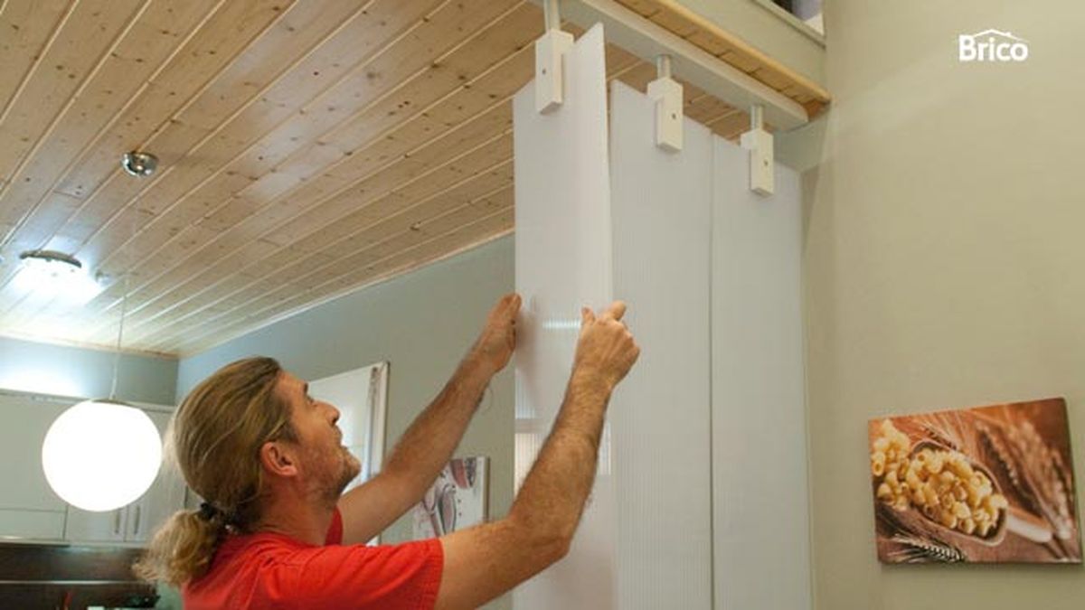 Pared de lamas giratorias paso 13