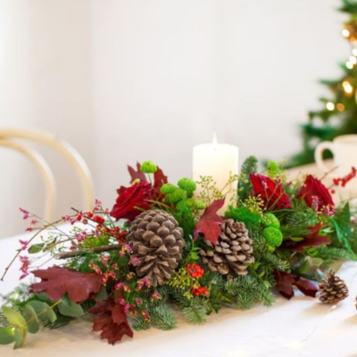 centro de mesa alargado interflora