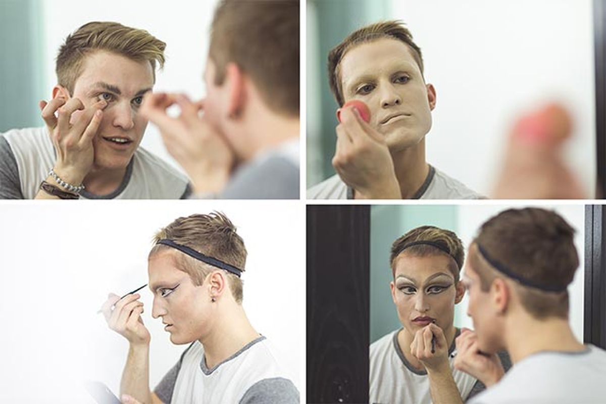 como tapar cejas maquillaje drag