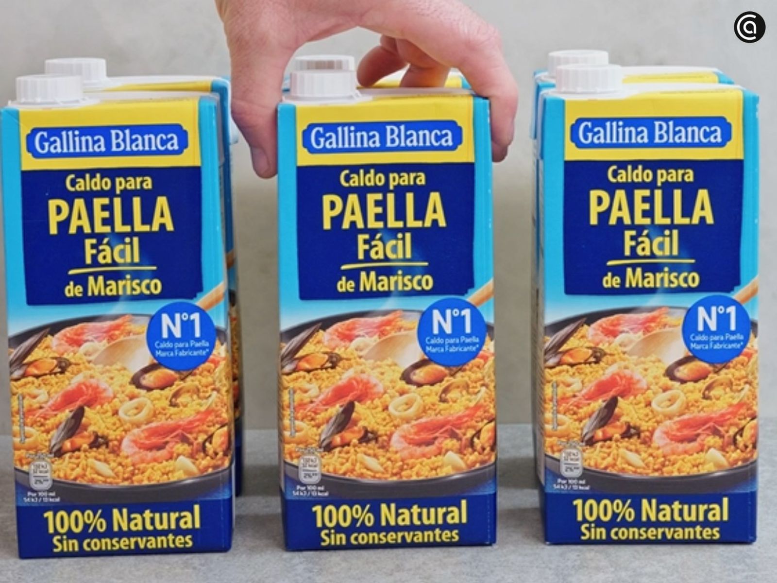 Caldo para Paella Fácil de Marisco 100% Natural Gallina Blanca