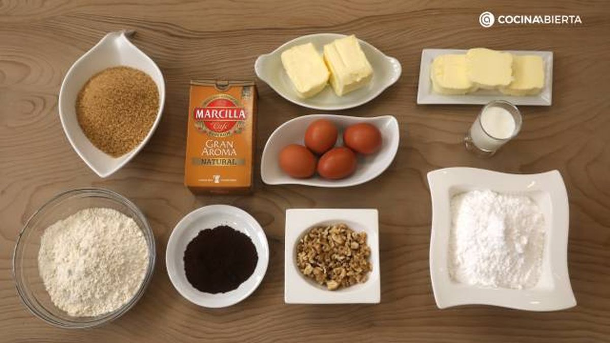 tarta cafe nueces ingredientes