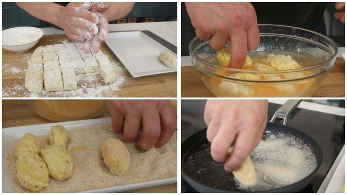 Pasos para elaborar las croquetas