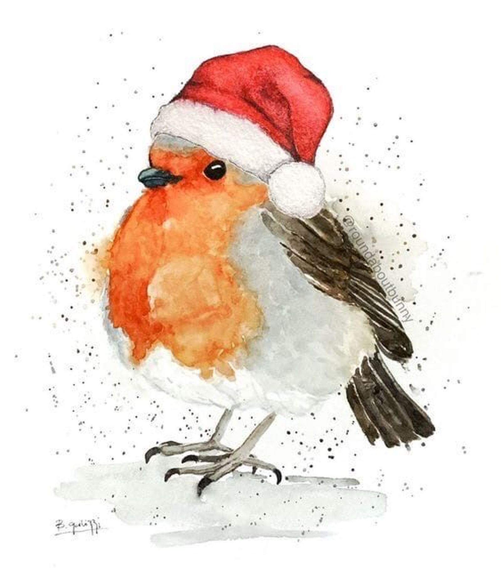 dibujo navidad acuarela 2 dibujo navidad acuarela 2