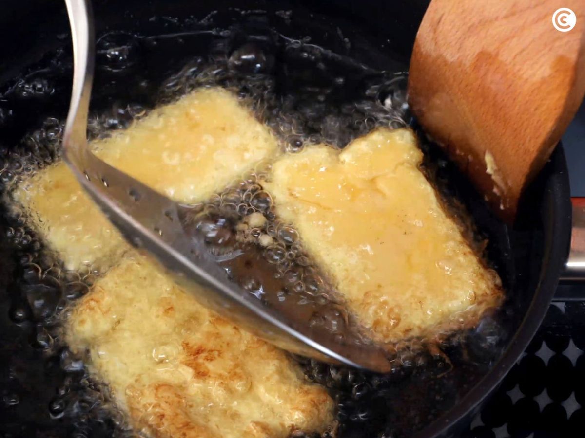 Freír la leche frita