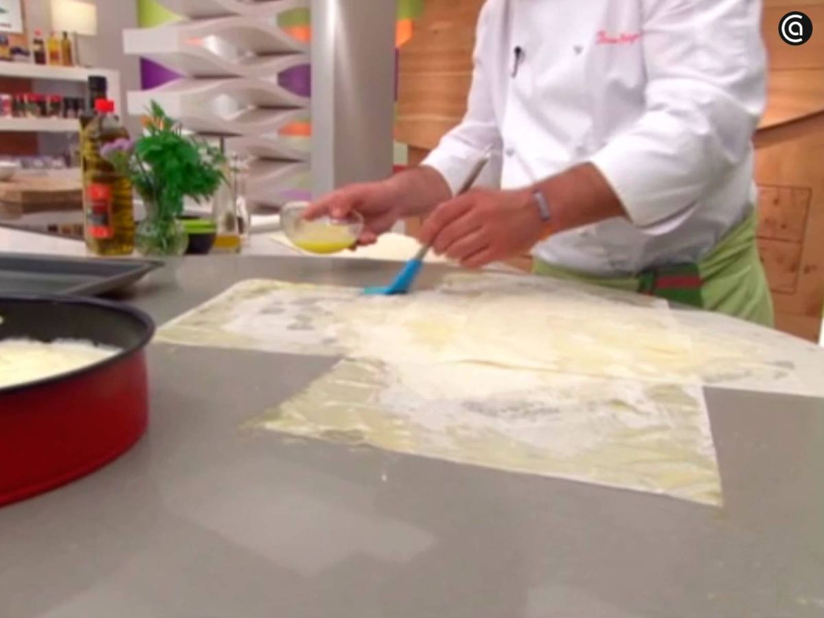 Haz uan estrella con las láminas de pasta philo