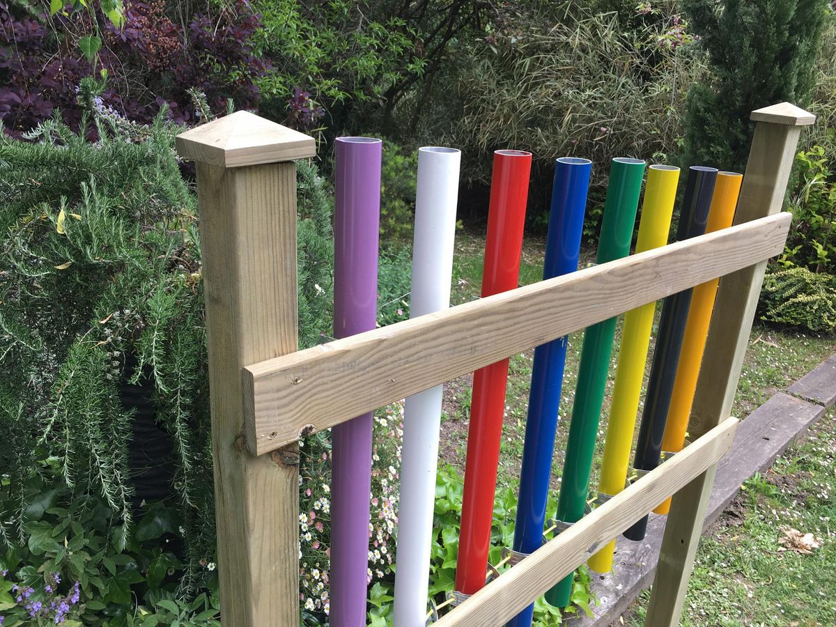 Construir un xilófono de exterior paso 10