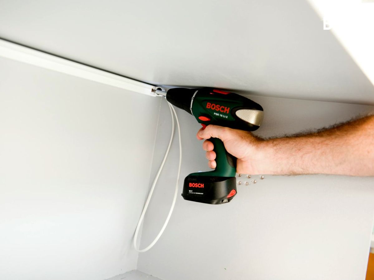 Fijar la lámpara en el terrario