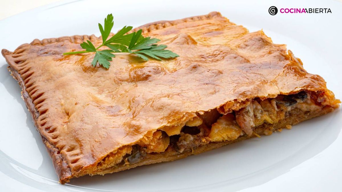 Receta de empanada de pollo y queso azul