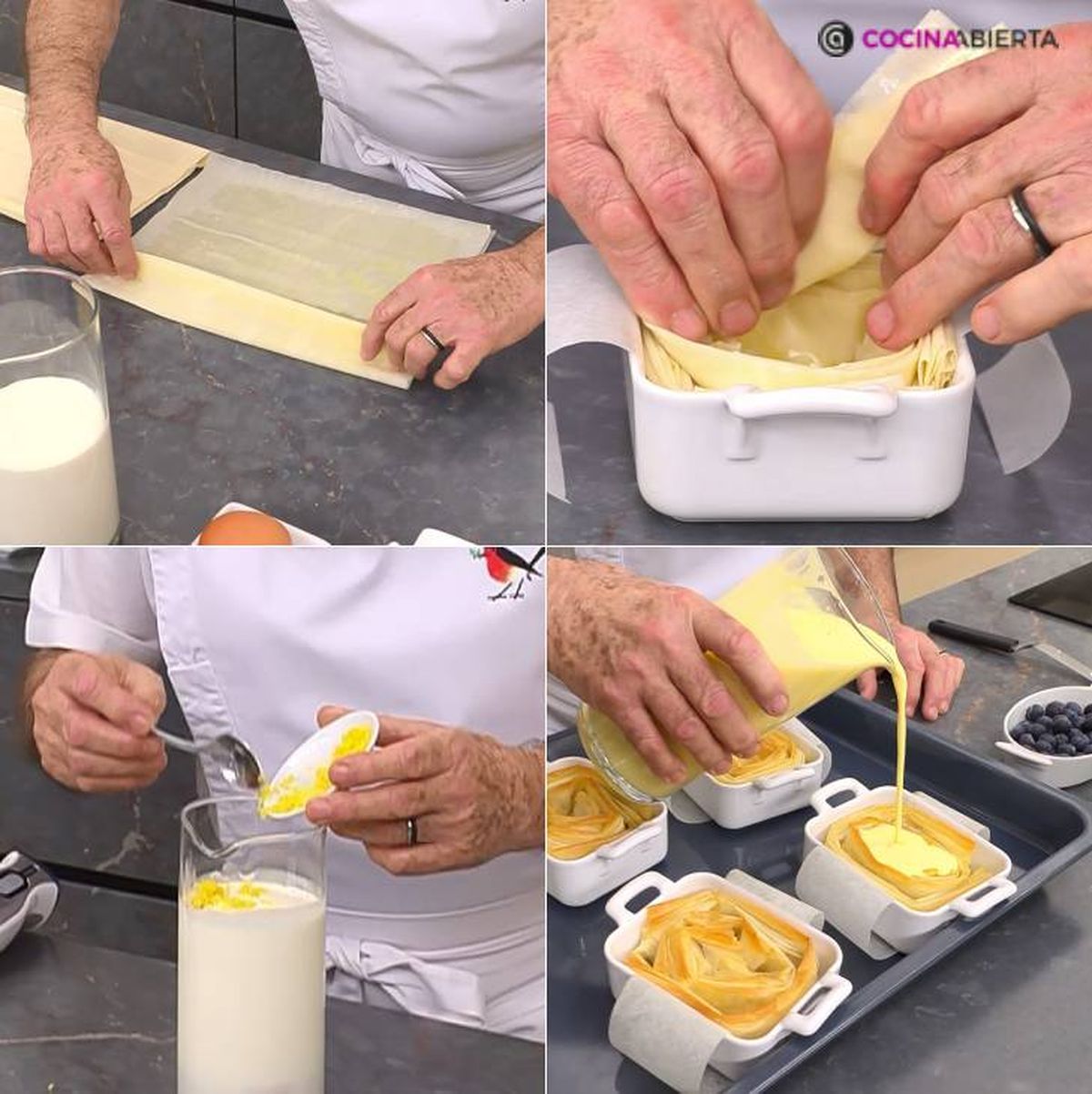 pastelitos limon arandanos pasos