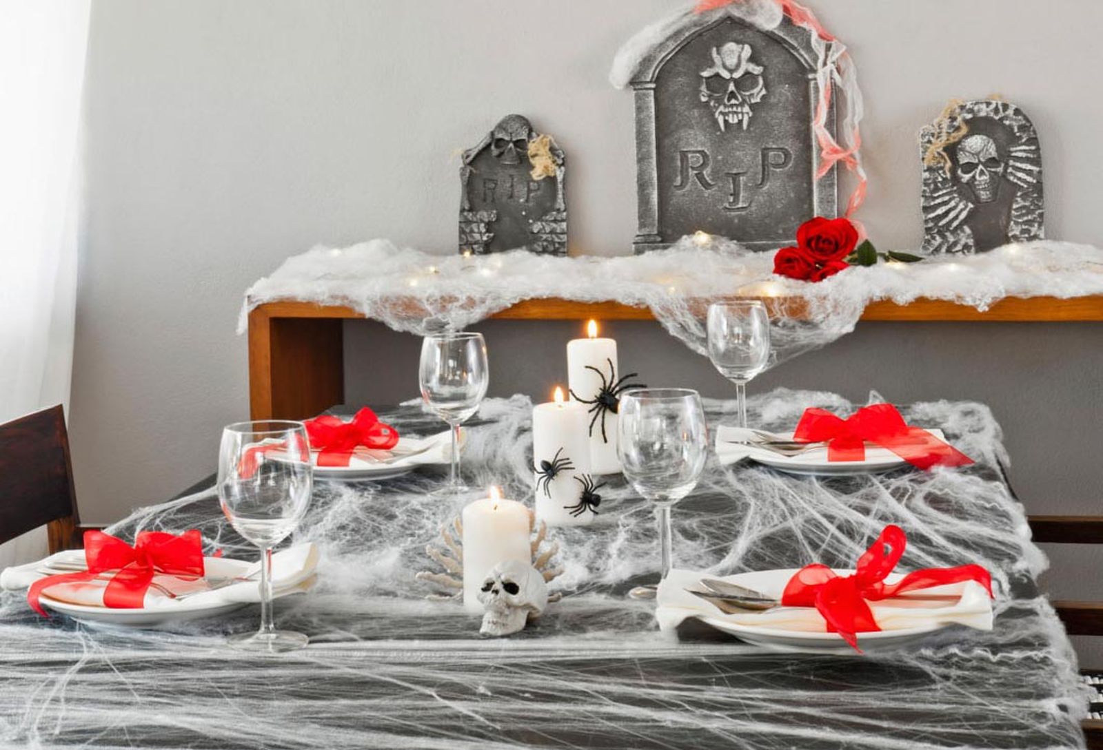 decoracion mesa comedor halloween detalles