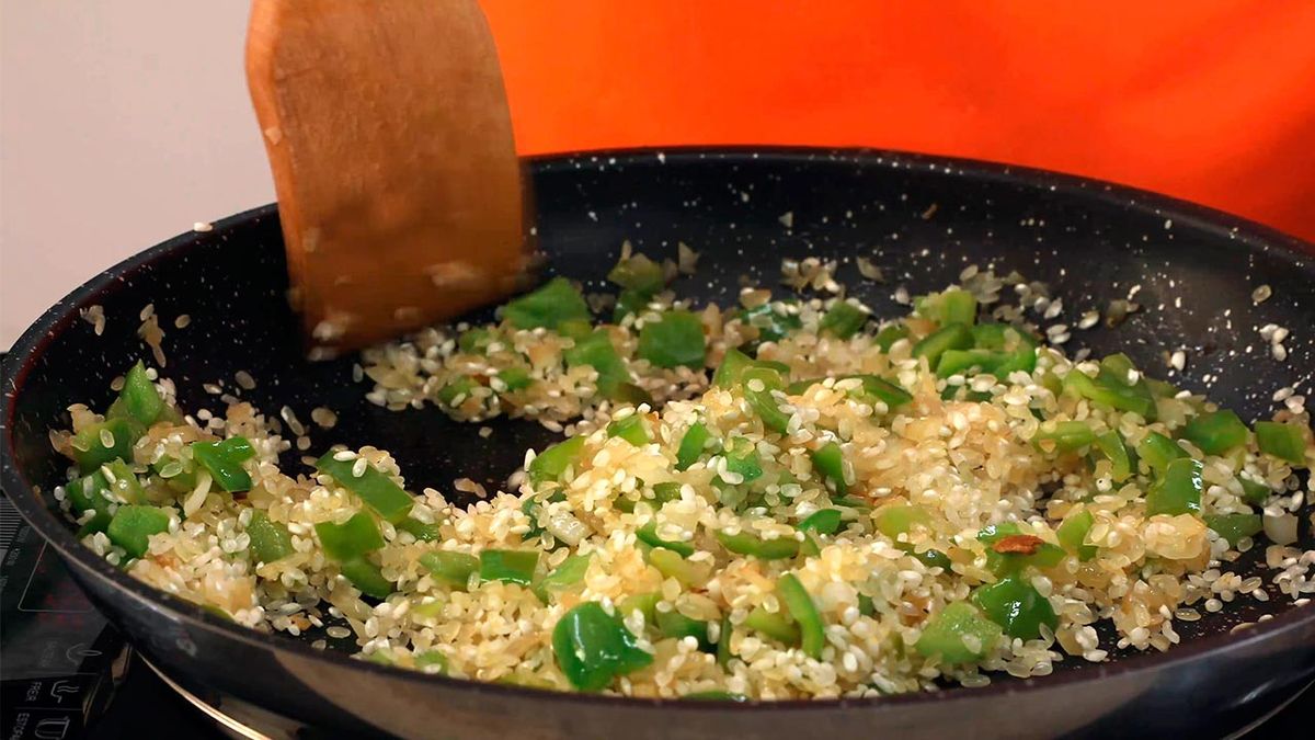 Receta de arroz con carabineros  paso 3