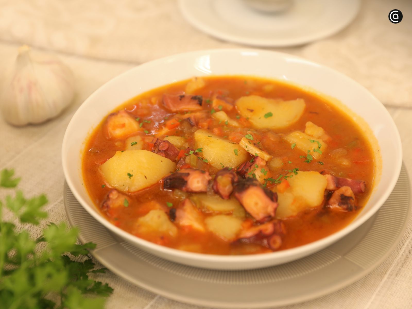 Receta de marmitako de pulpo