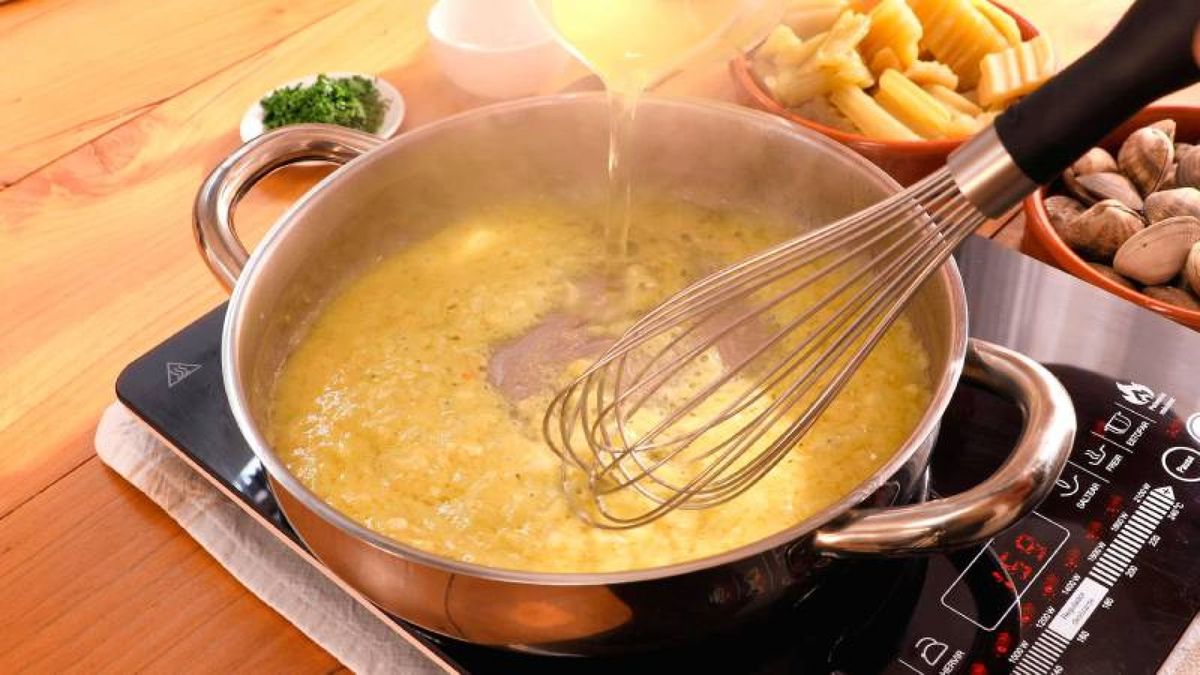 Cardo con almejas   Paso 3