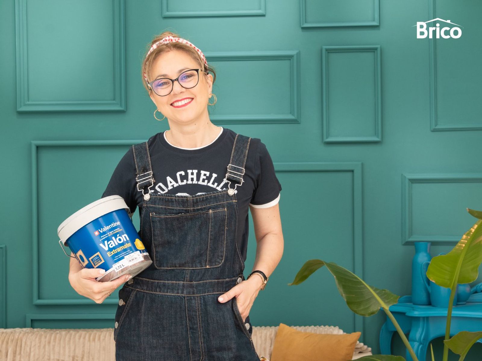 Disimula las imperfecciones en la pared con pintura extramate