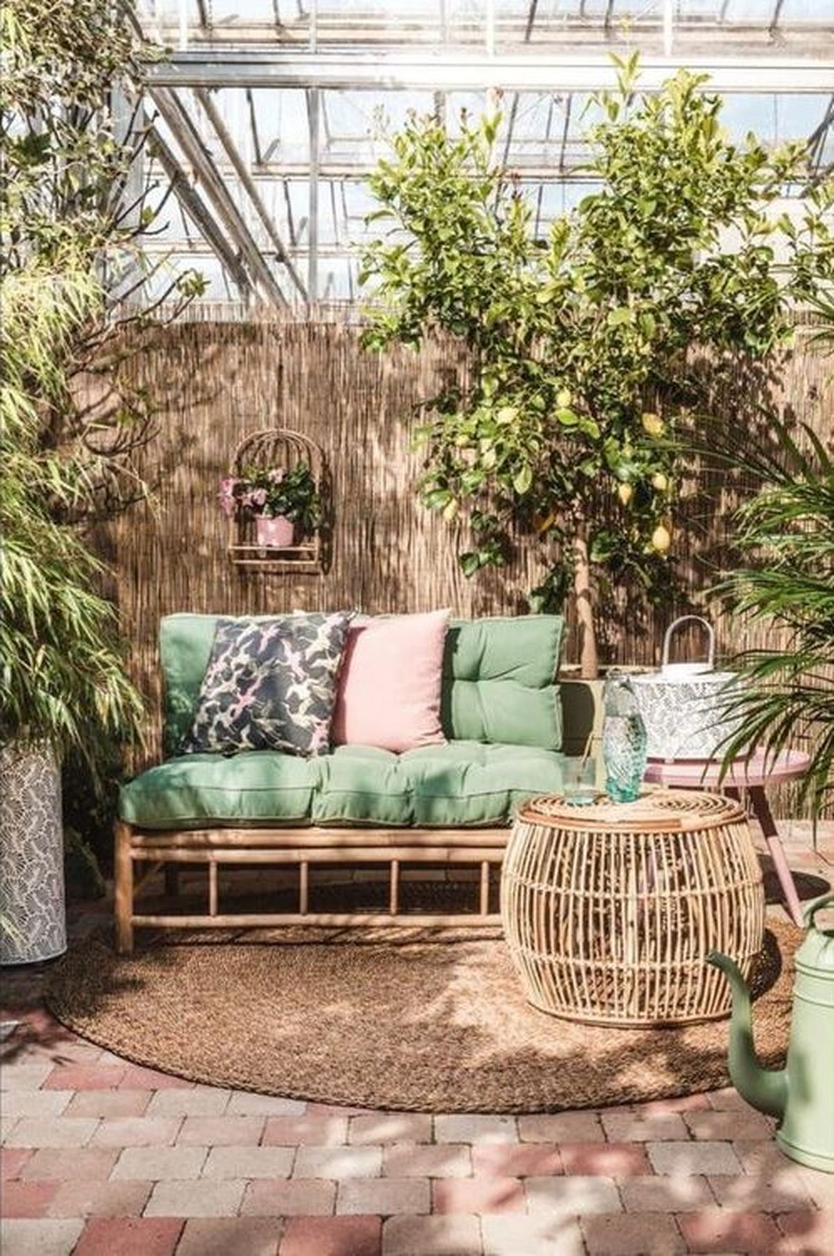 patio interior estilo bohemio 3