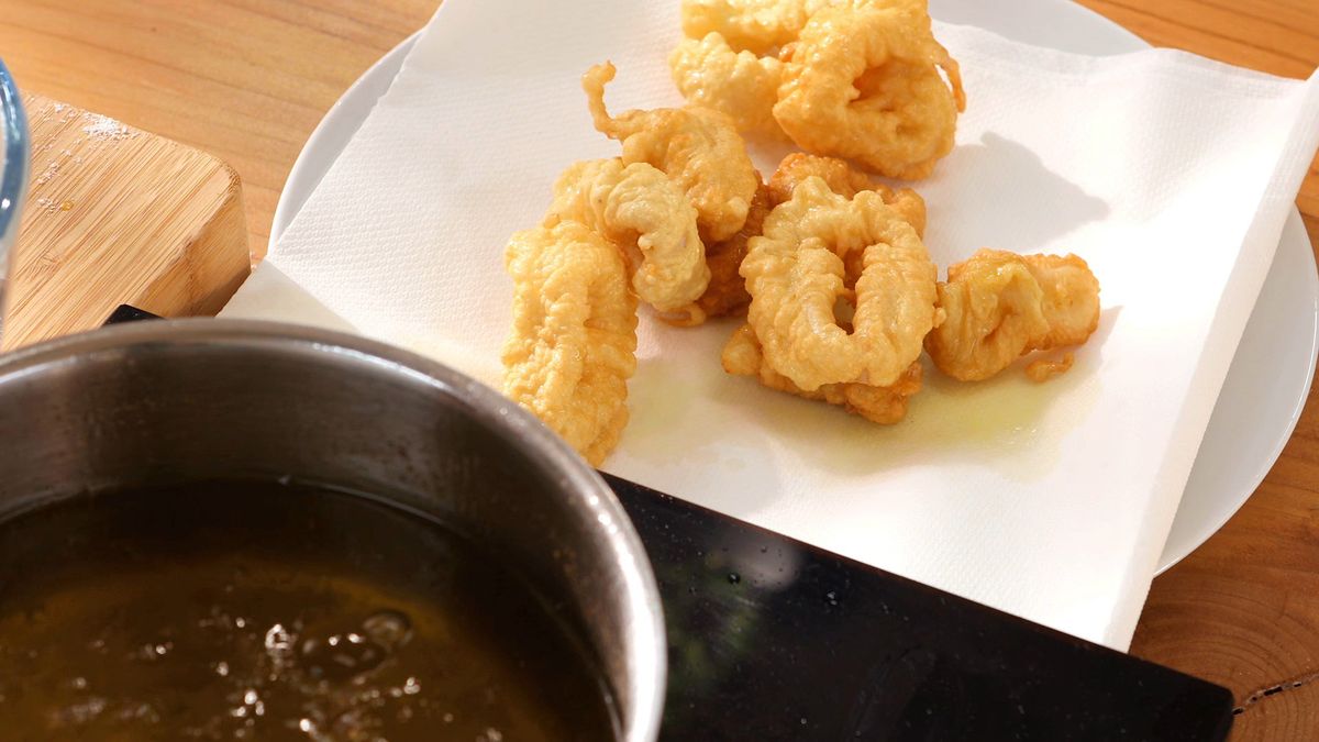 Calamares rebozados   Paso 6