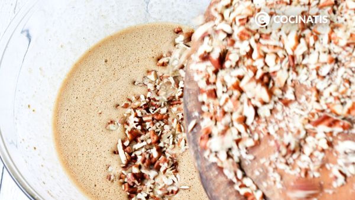 receta tarta de nueces pecanas paso 1