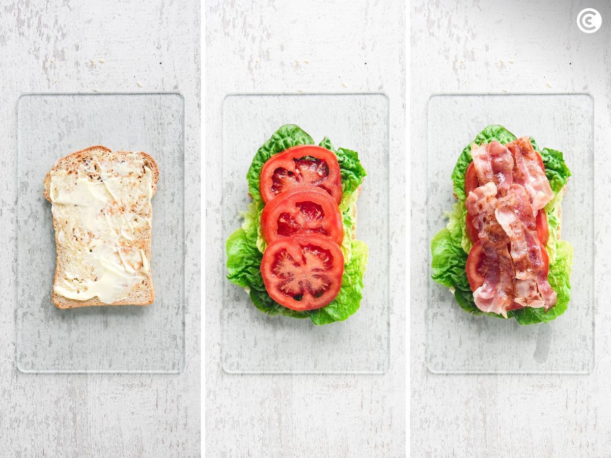 Montar el BLT sándwich