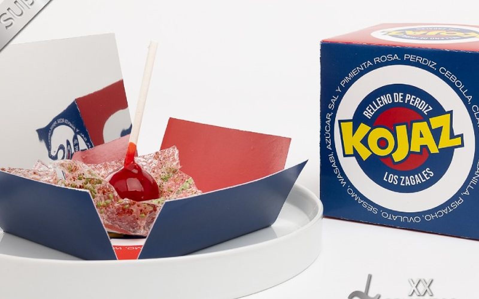 La tapa de perdiz Kojaz imita al mítico chupa chups La tapa de perdiz Kojaz imita al mítico chupa chups
