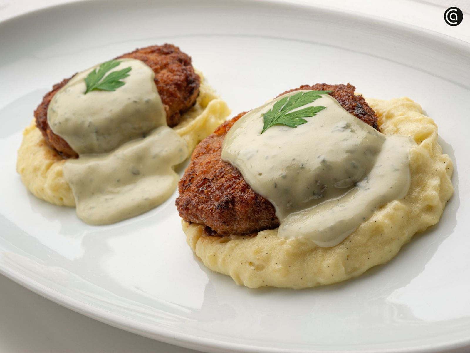 Polpette con puré de patata dulce y salsa de queso, receta de Joseba Arguiñano