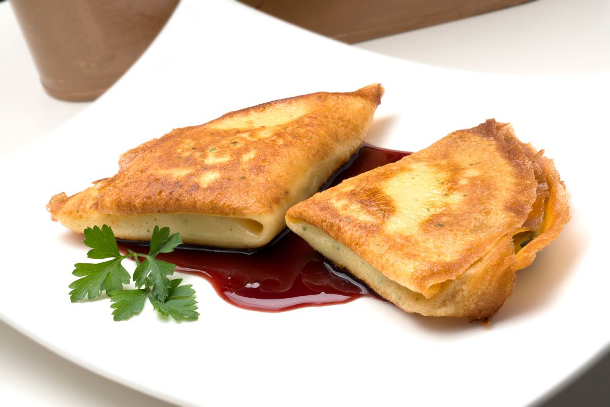 5232 Crepes rellenos de puerro, calabacín y queso de cabra (617)