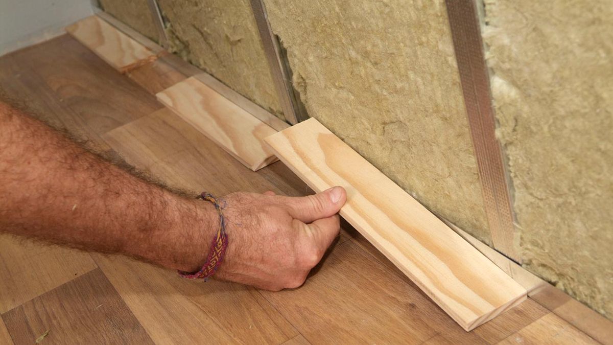 Aislar una pared paso 16