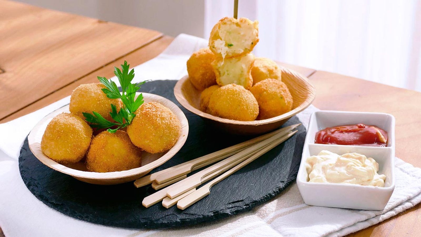 Sírvelas como aperitivo Croquetas de patata y bacalao Paso 7