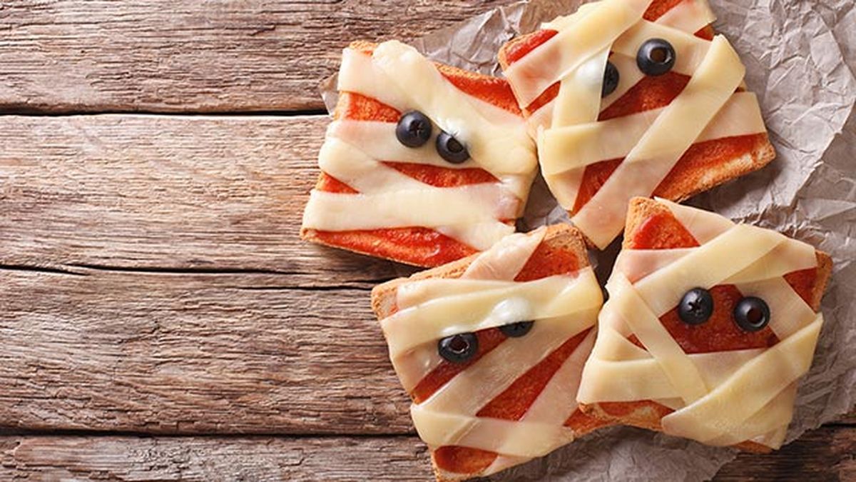 comidas halloween momias tostadas