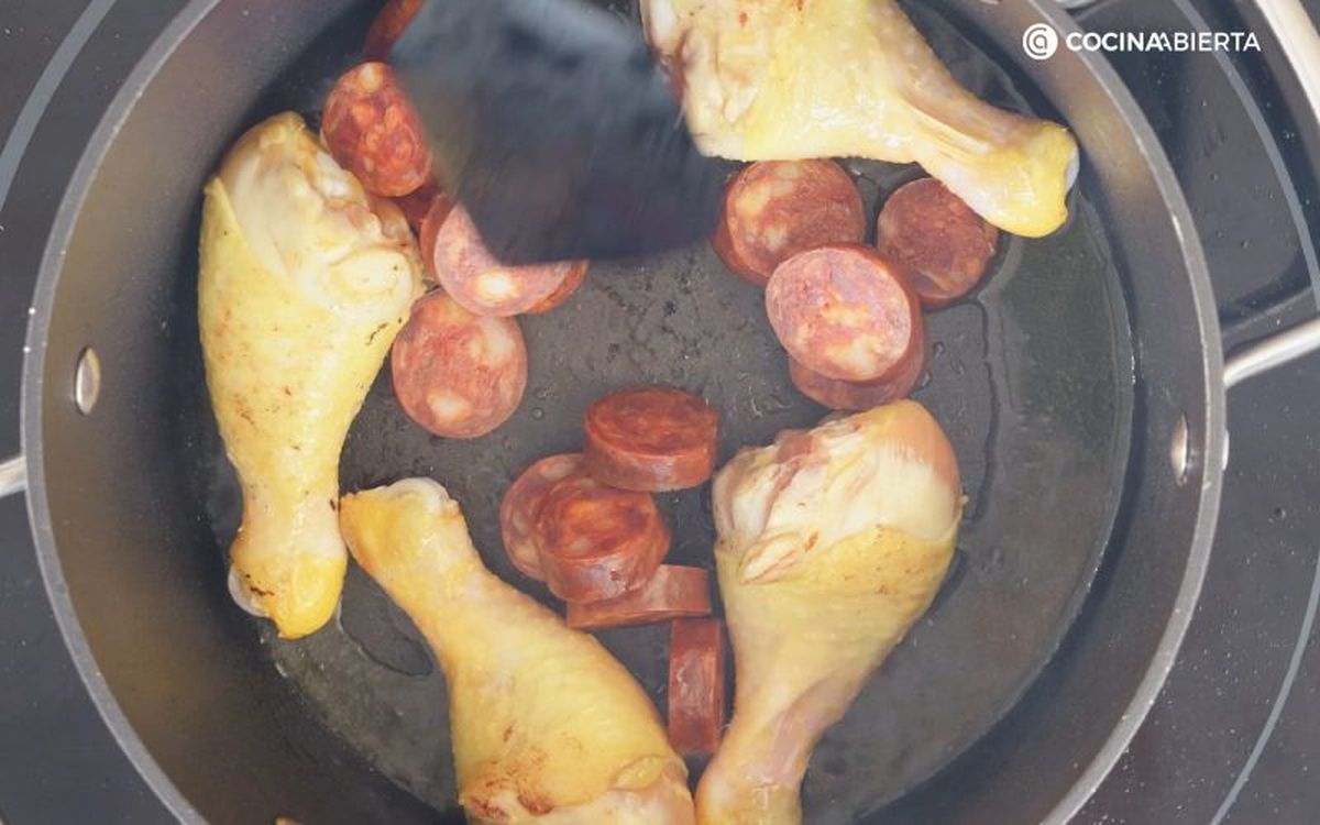 Lentejas con pollo y chorizo - paso-3