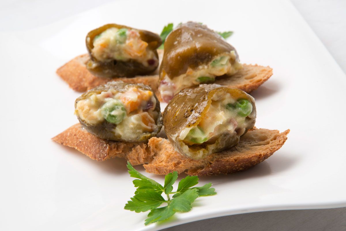 pimientos verdes ensaladilla
