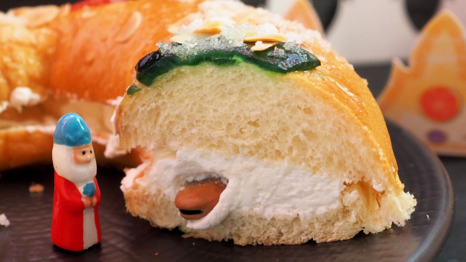 Roscón de Reyes con nata