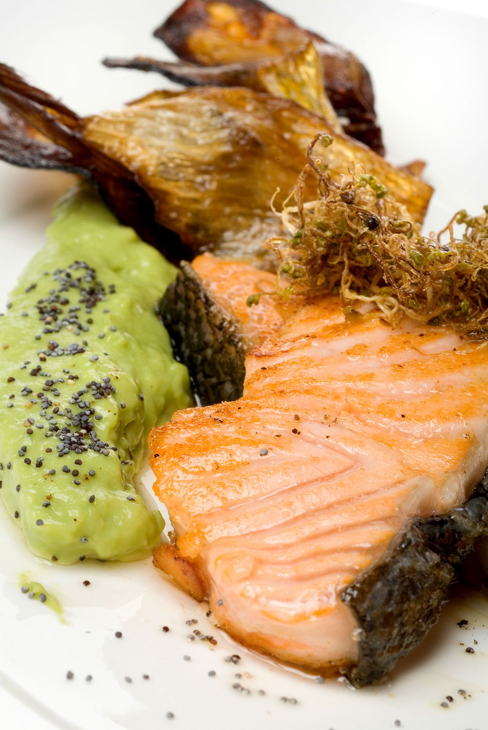 salmon con salsa de aguacate xl salmon con salsa de aguacate xl