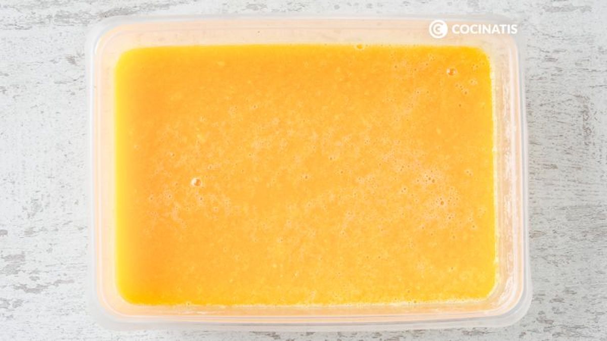 Sorbete listo para congelar