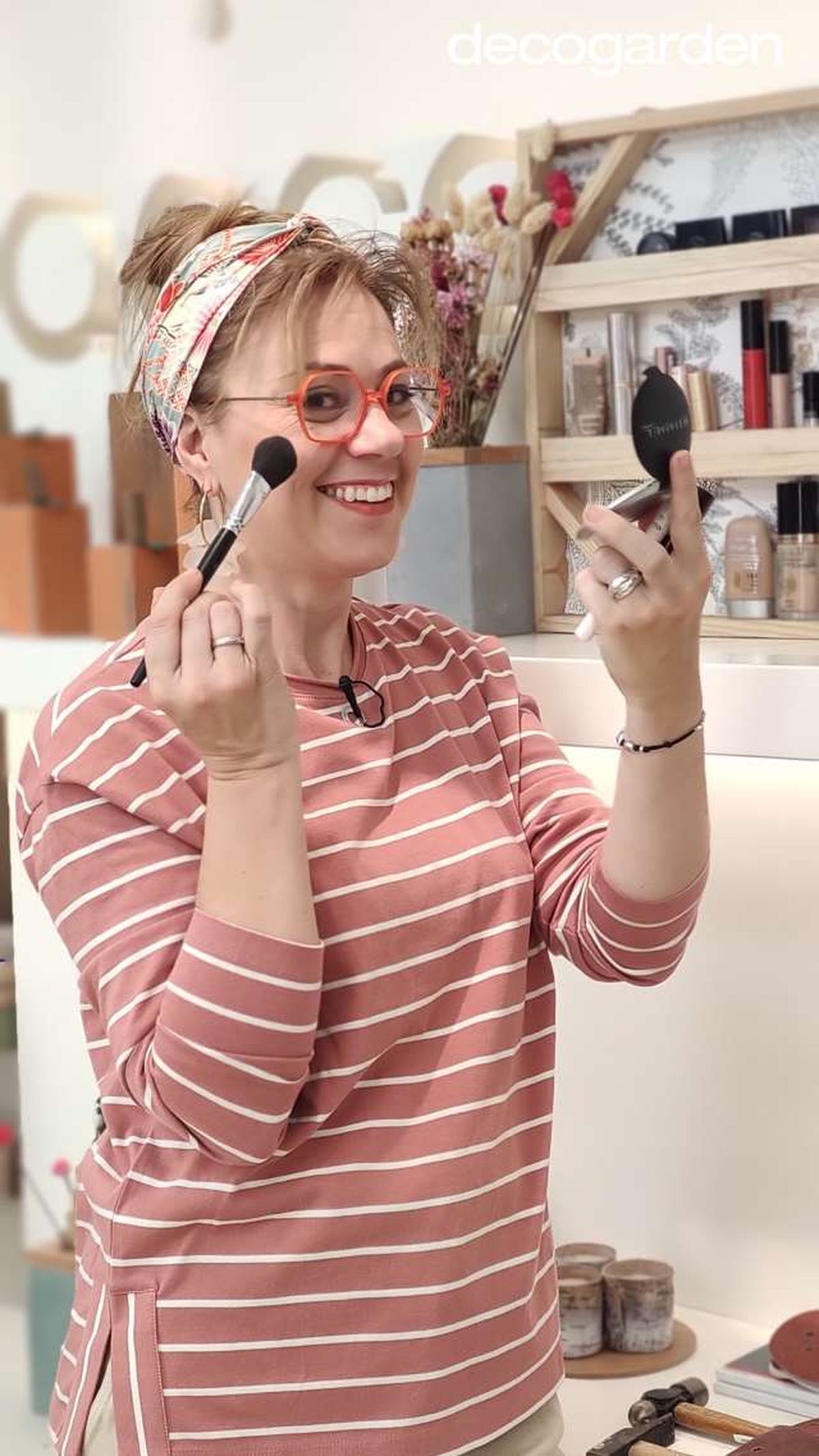 organizador maquillaje reciclando lienzo