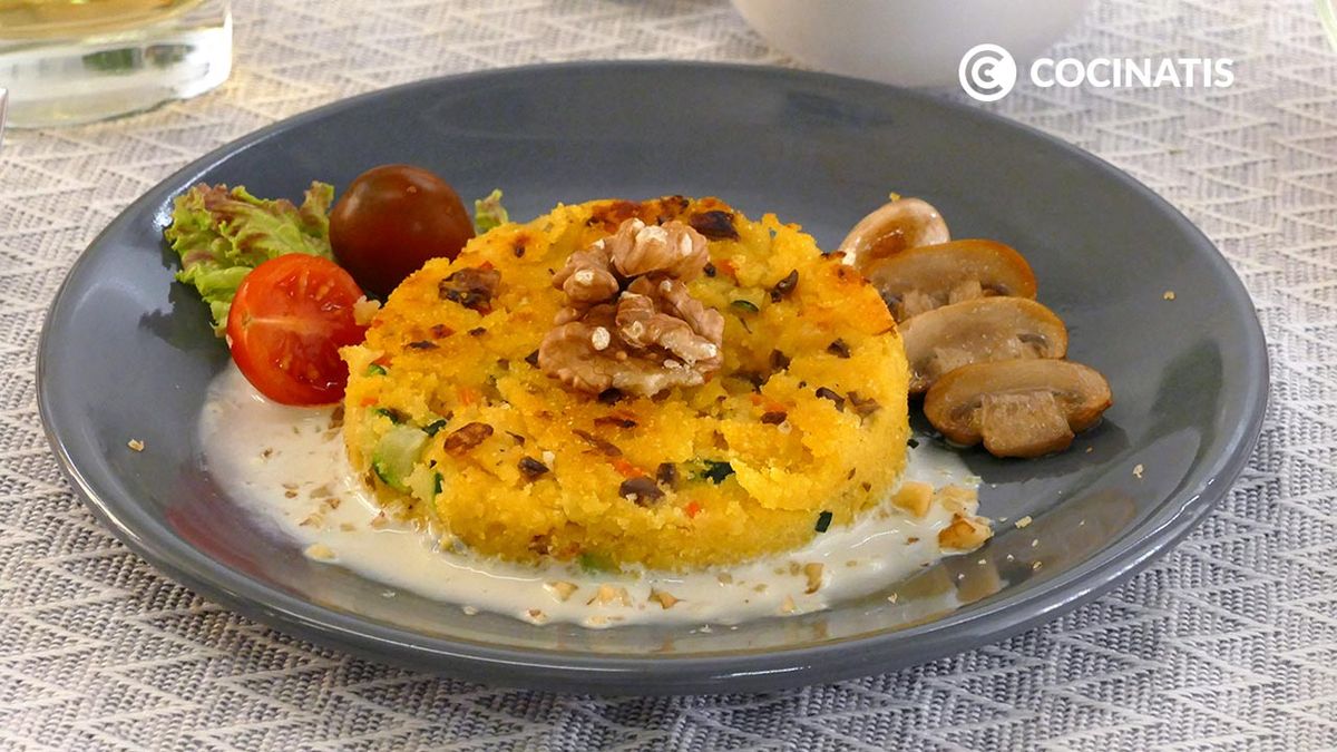 Receta de hamburguesa vegetariana de calabacín y champiñones