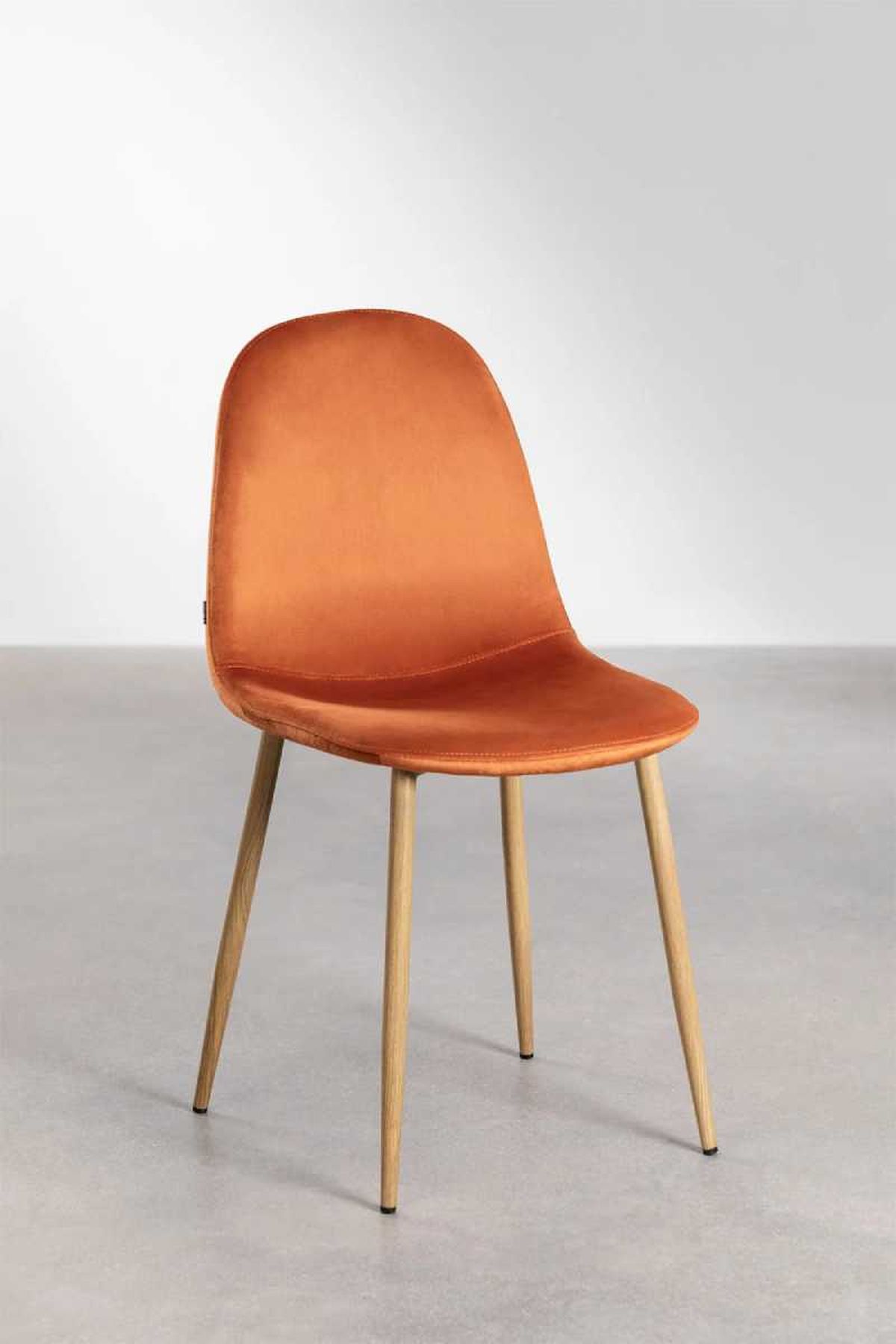 Silla alta naranja Glamm.