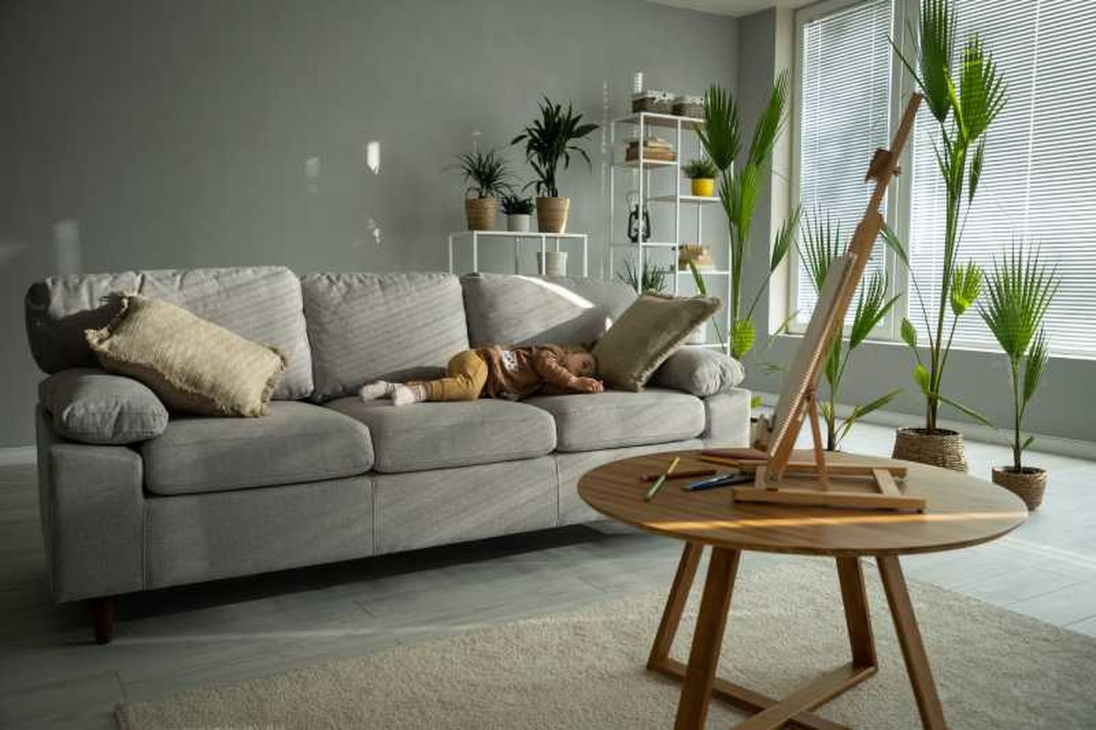 Salón fresco y natural muy acogedor. Salón fresco y natural muy acogedor.
