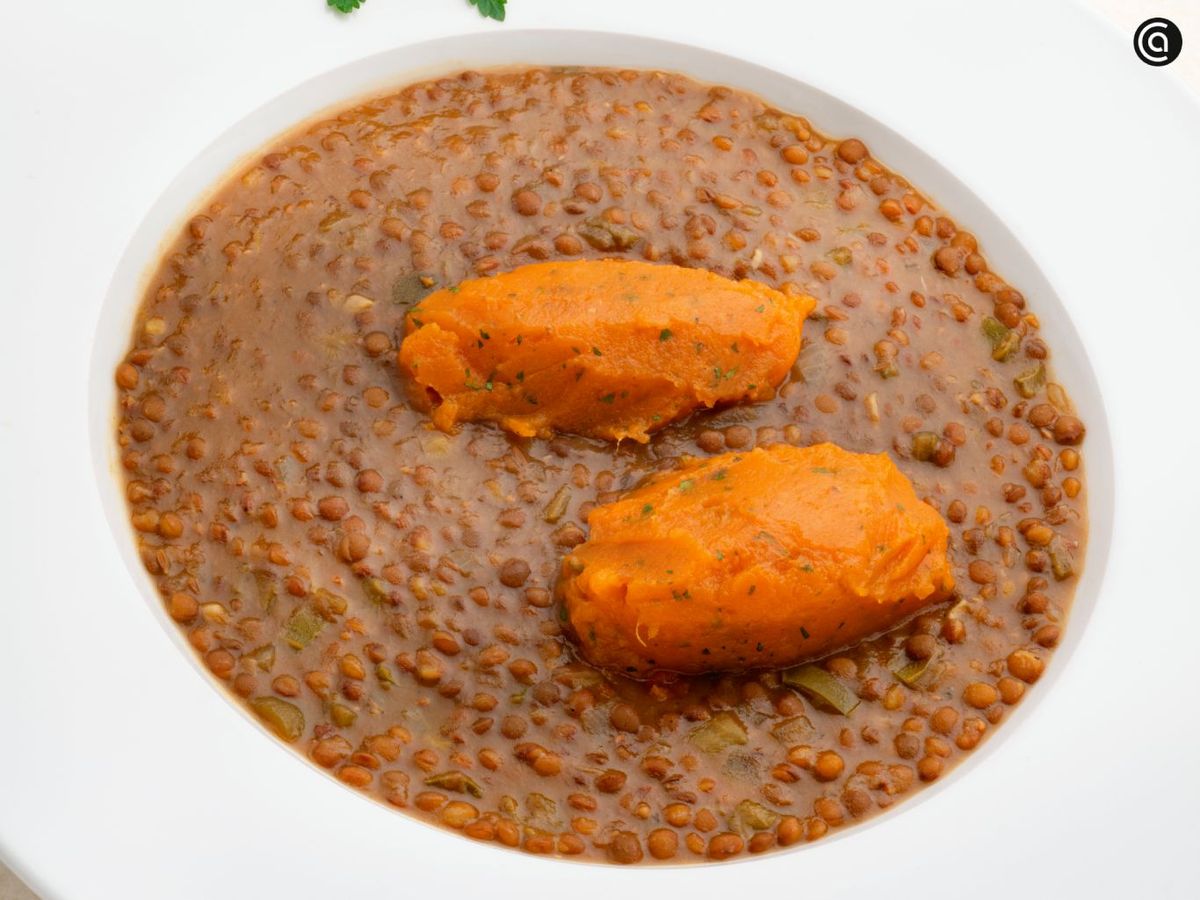 Lentejas con boniato de Karlos Arguiñano