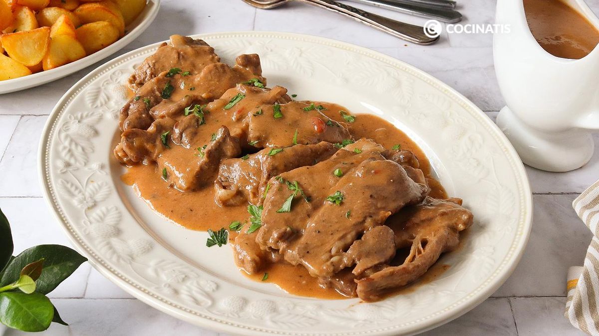 Filetes de ternera en salsa