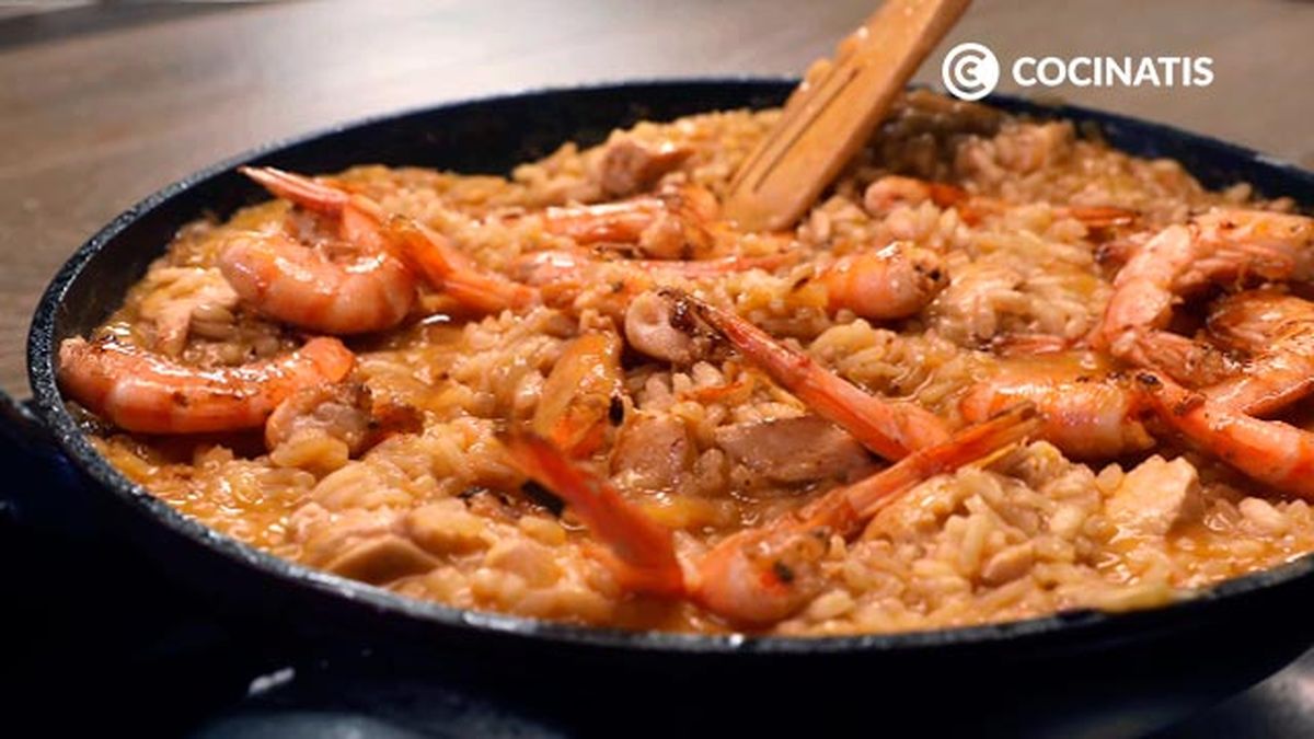 Receta de risotto mar y montaña  paso 6