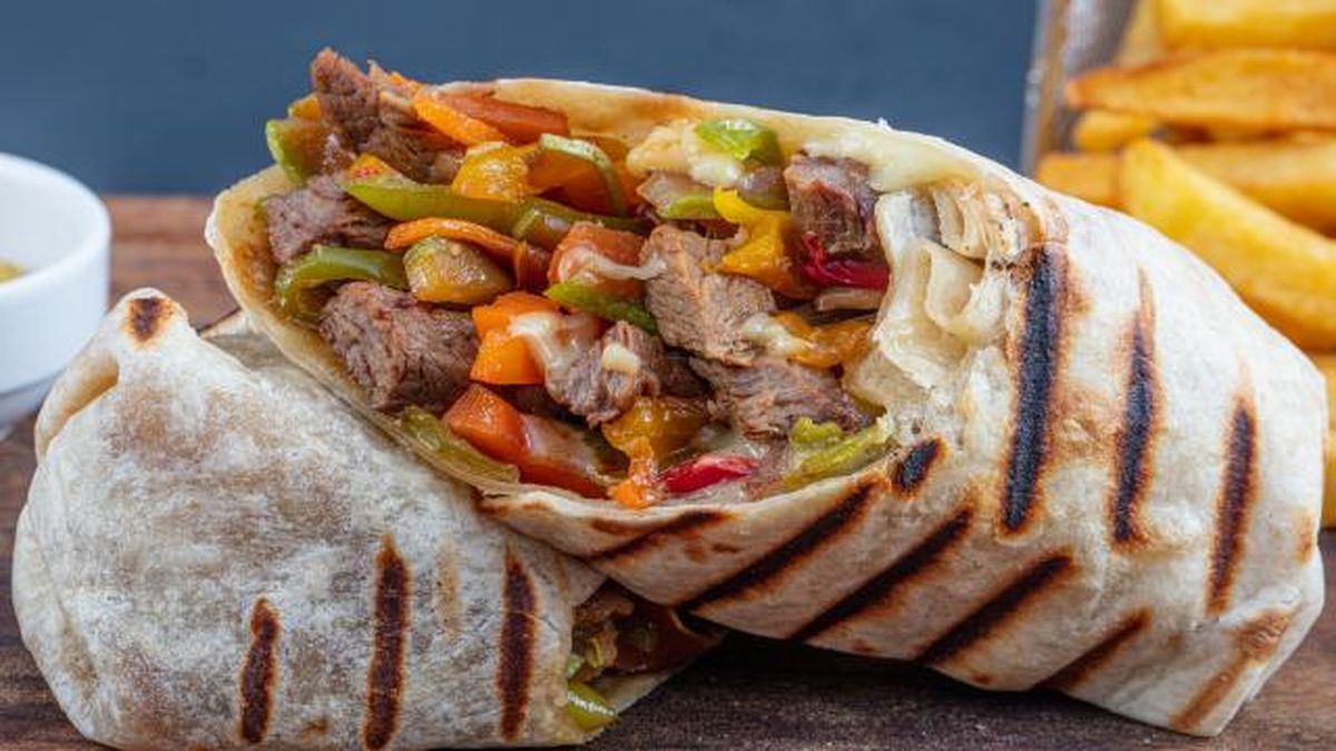 burrito carne verduras