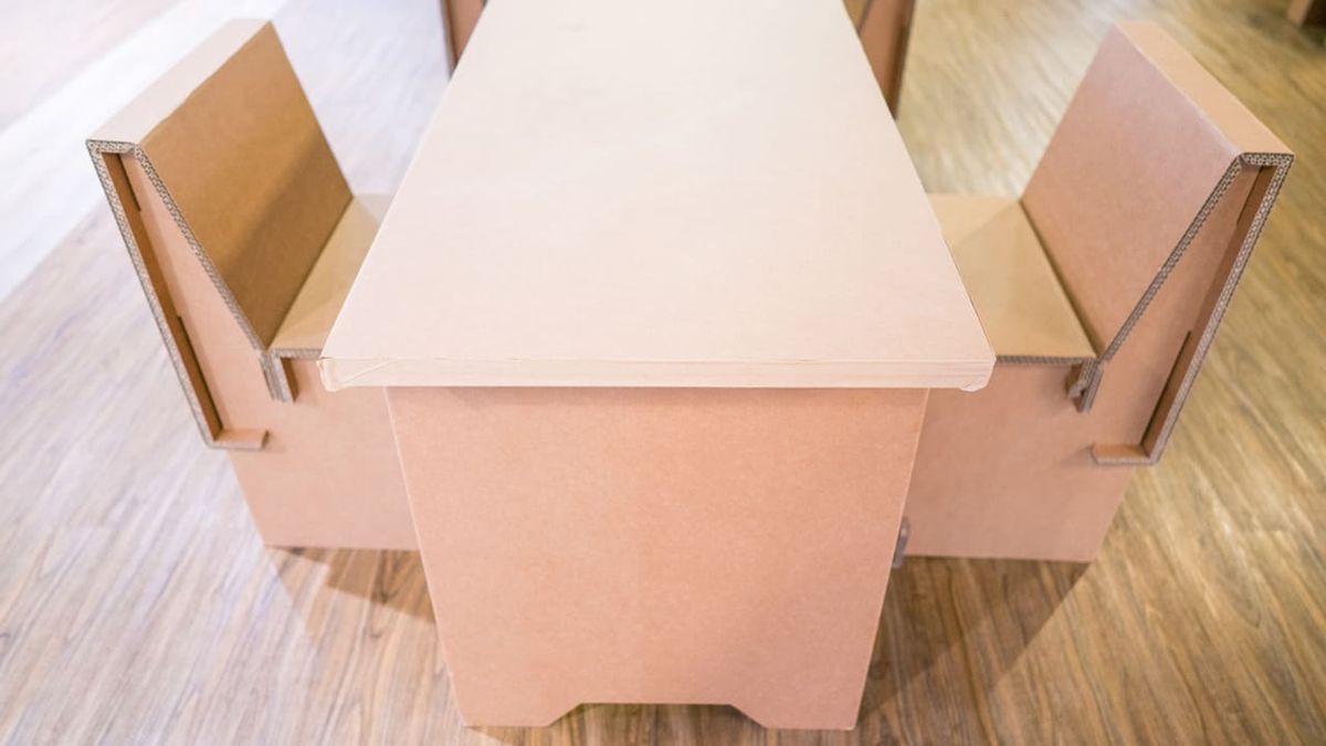 cómo hacer un mueble de cartón resistente