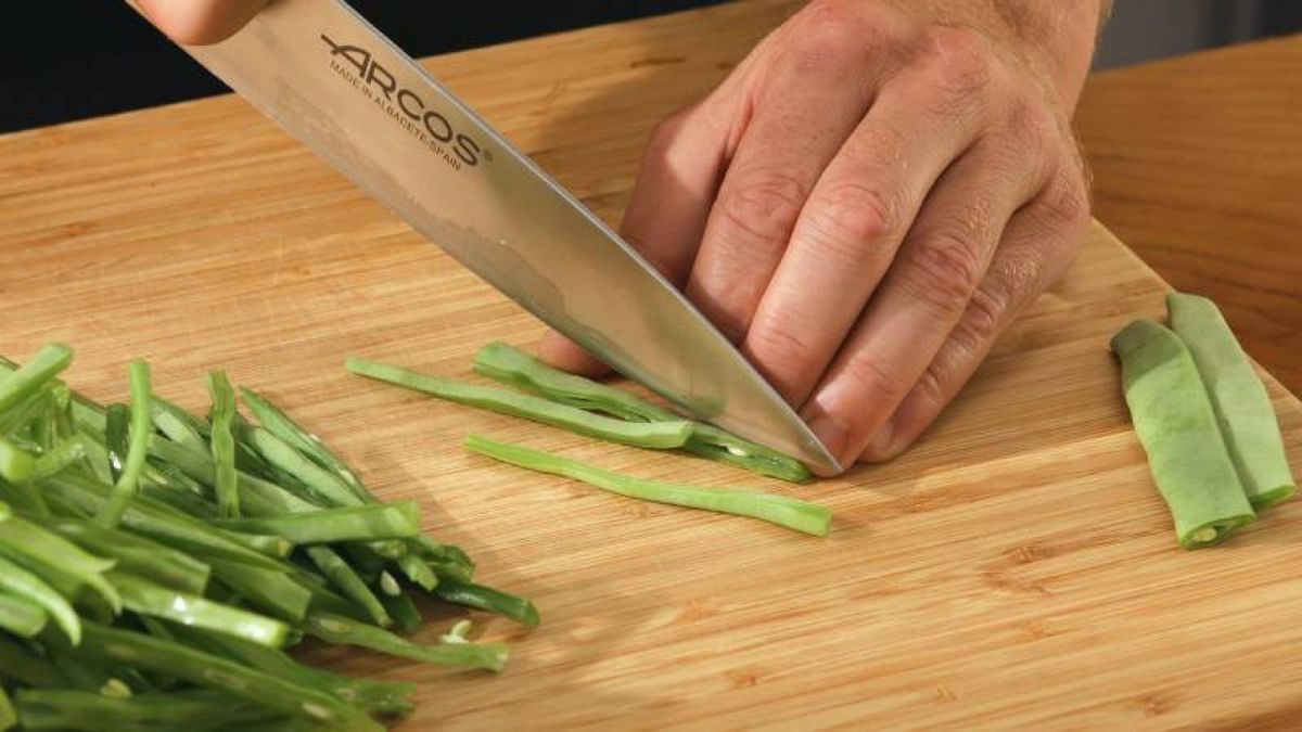 Judías verdes estofadas   Paso 1