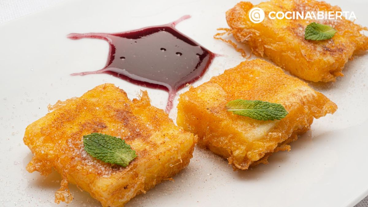 Leche frita, receta de Karlos Arguiñano